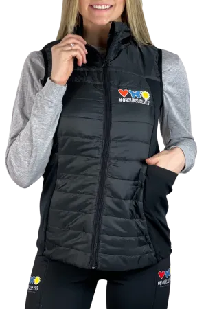 3004 - The  "On Our Sleeves" Performance Vest/Black - FINAL SALE