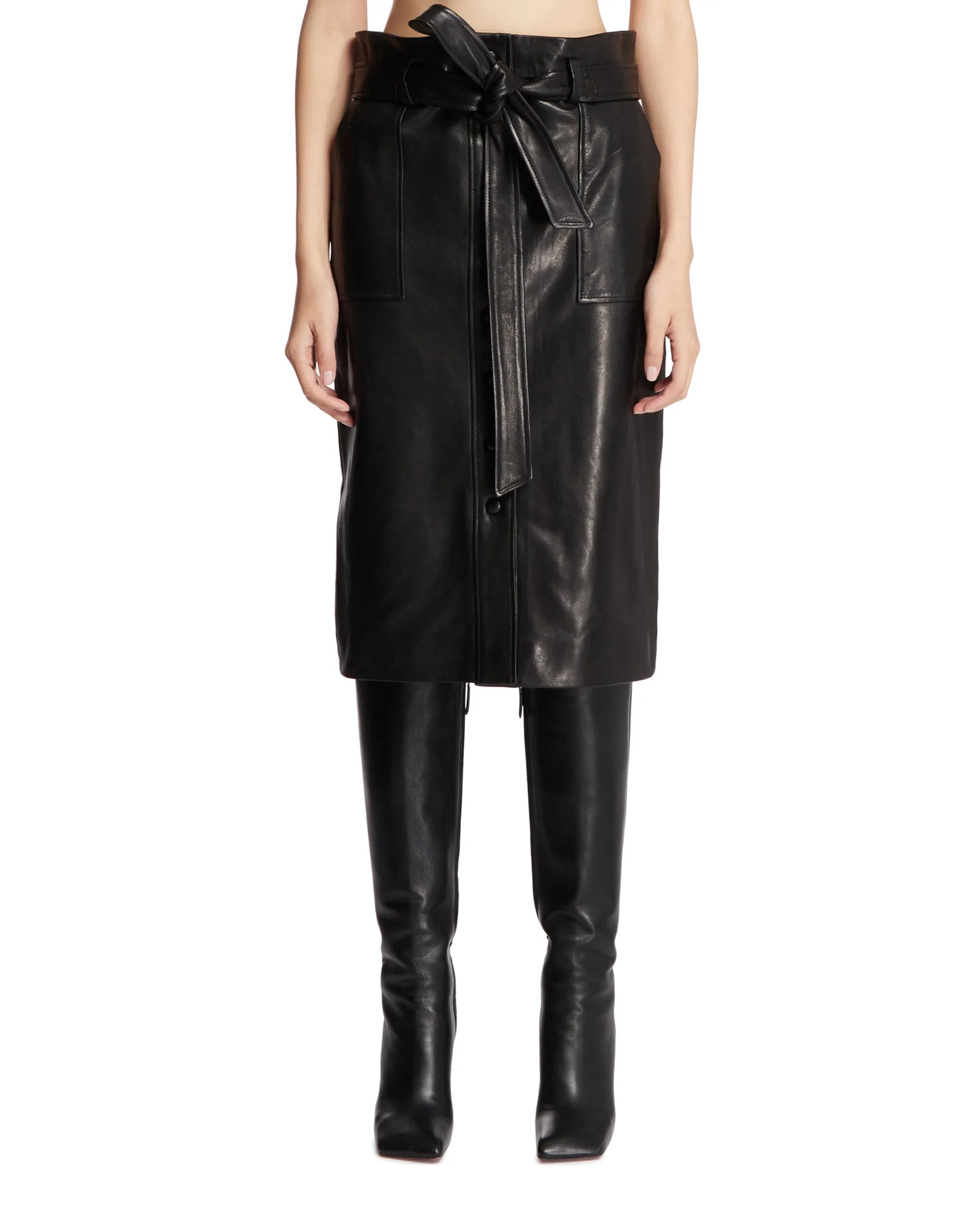 Black Belted Skirt