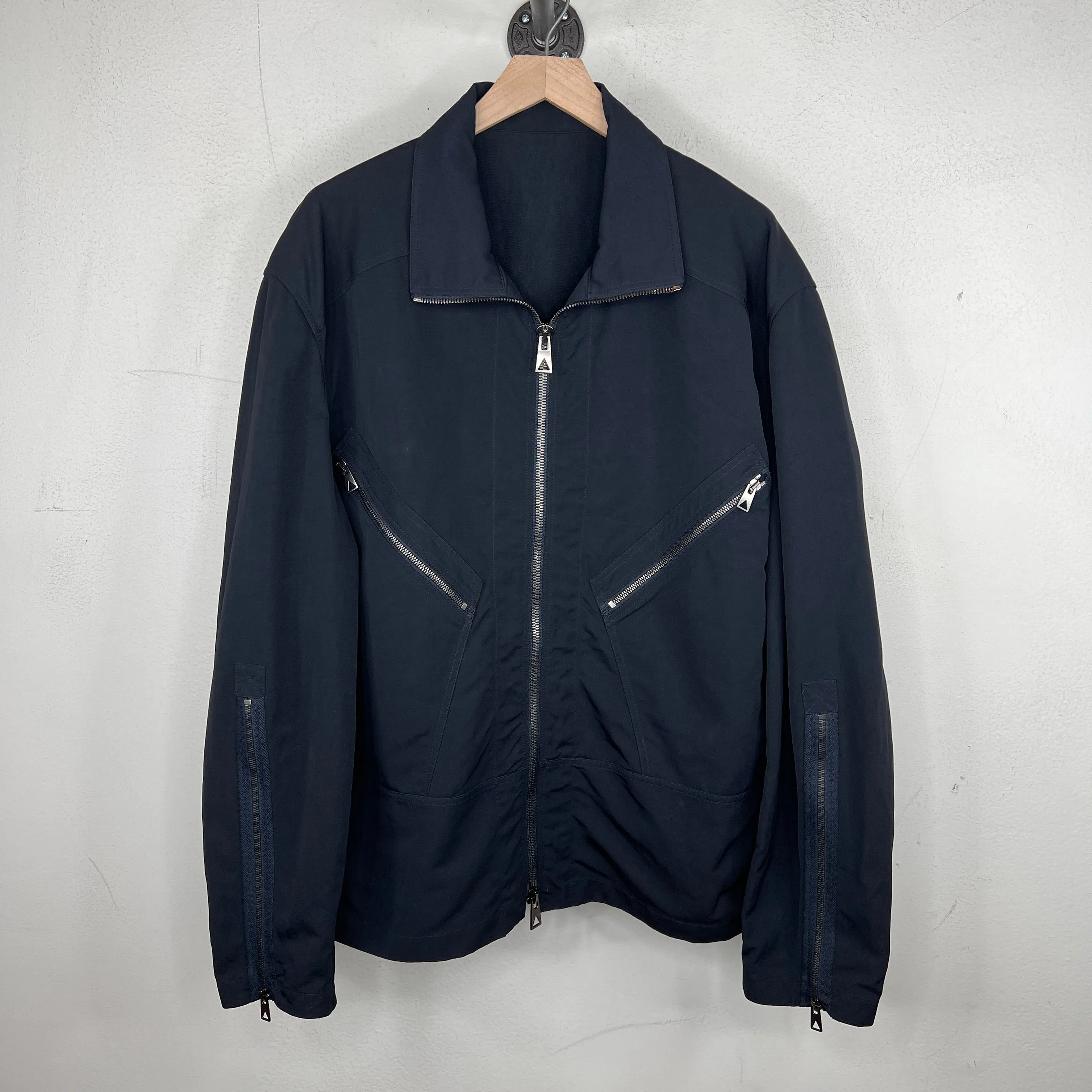 Bottega Veneta Multi Zipper Navy Jacket