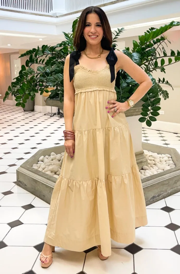 Bow Tie Maxi Dress - NEW!