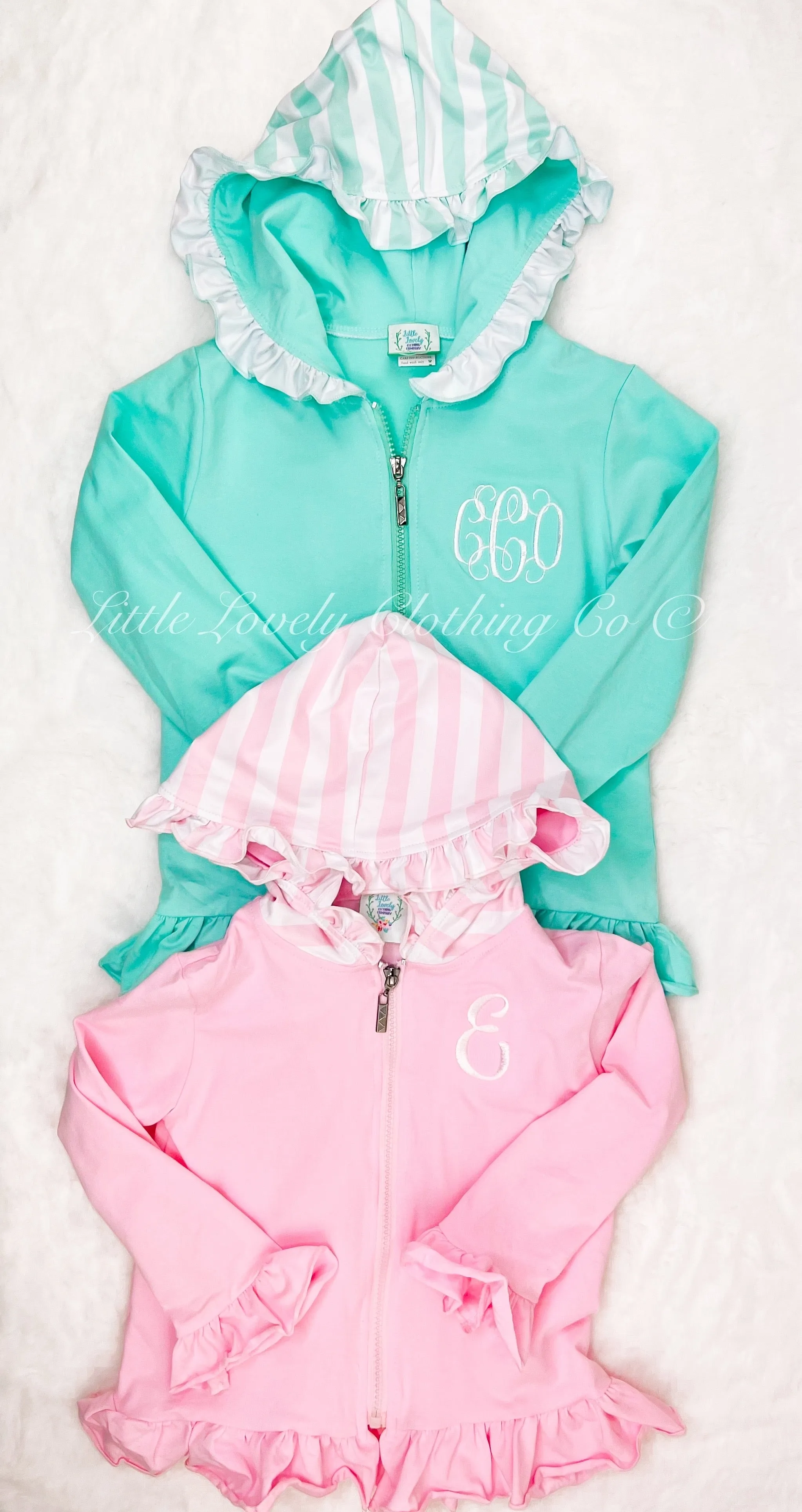 Ruffle Hoodie Jackets