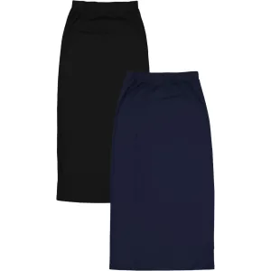 Women's Long Straight Slinky Skirt
